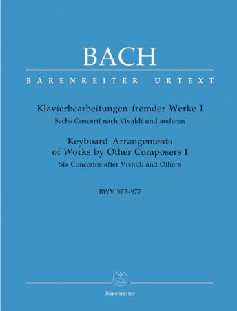 Slika BACH J.S.:KEYBOARD ARRANGEMENTS OF WORK BY OTHER COMPOSERS  I