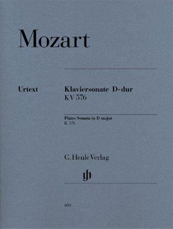 Slika MOZART:KLAVIERSONATE D-DUR KV 576