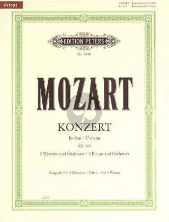 Slika MOZART:KONZERT NO.10 ES-DUR KV 365 FOR 3 PIANOS