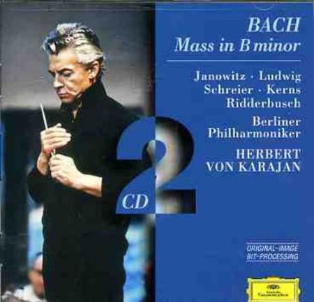 J.S.BACH:MASS IN H-MOLL/JANOWITZ/SCHREIER/KERNS/KARAJAN 2CD