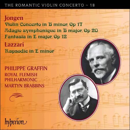 Slika JONGEN,LAZZARI:ROMANTIC VIOLIN CONCERTO VOL.18