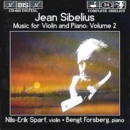 Slika SIBELIUS:MUSIC FOR VIOLIN AND PIANO VOL.2