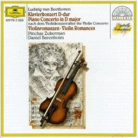 Slika BEETHOVEN:PIANO CONCERTO D-DUR,VIOLIN ROMANCES/ZUKERMAN/BARENBOIM