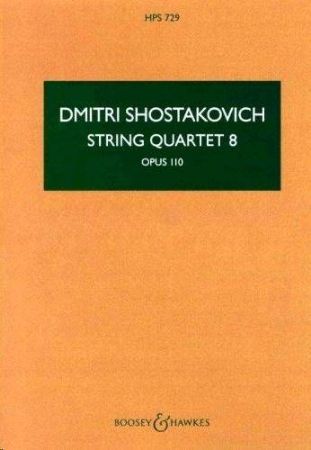 Slika SHOSTAKOVICH:STRING QUARTET 8 OP.110 STUDY SCORE