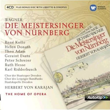 Slika WAGNER:DIE MEISTERSINGER VON NURNBERG/KOLLO,DONATH,ADAM/KARAJAN