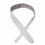 PAS ZA KITARO PLANET WAVES BASIC LEATHER GUITAR STRAP WHITE