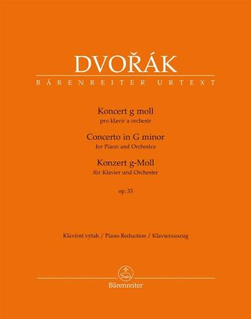 DVORAK:CONCERTO FOR PIANO G-MOLL OP.33