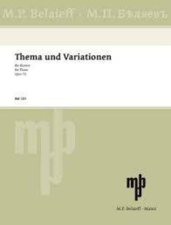 GLASUNOW:THEMA UND VARIATIONEN OP.72