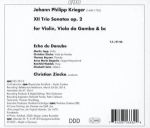 KRIEGER:12 TRIO SONATAS OP.2