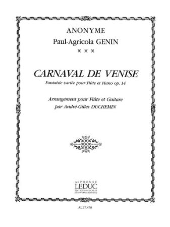 GENIN:CARNEVAL DE VENISE OP.14 FLUTE ET GUITARE