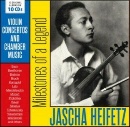 JASCHA HEIFETZ/VIOLIN CONCERTOS AND CHAMBER MUSIC 10 CD COLL.