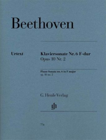 BEETHOVEN:PIANO SONATA NO.6 F-DUR OP.10 NO.2 FOR PIANO