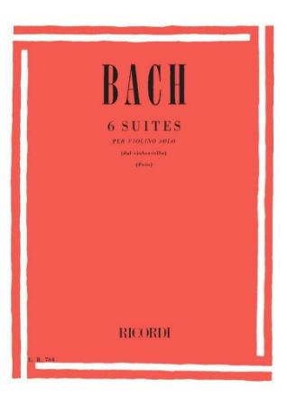 BACH J.S.:6 SUITES CELLO FOR VIOLINO SOLO