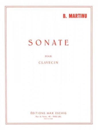 MARTINU:SONATE POUR CLAVECIN