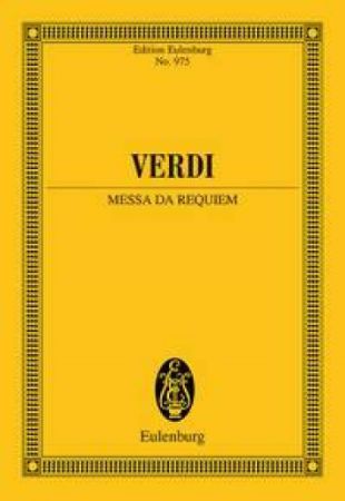 VERDI:MESSA DA REQUIEM STUDY SCORE