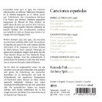 CANCIONES ESPANOLAS/BERNARDA FINK