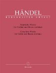 HANDEL:COMPLETE WORKS FOR VIOLIN AND BASSO CONTINUO