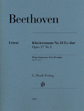 BEETHOVEN:PIANO SONATA NO. 13 INES-DUR OP. 27 NO. 1