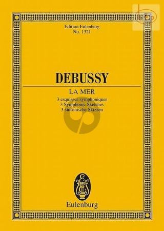 DEBUSSY.LA MER 3 SYMPHONIC SKETCHES STUDY SCORE