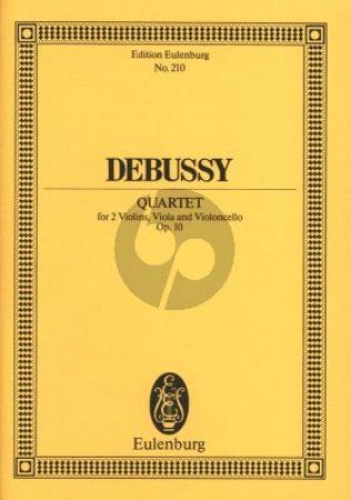 DEBUSSY:QUARTET OP.10 STUDY SCORE