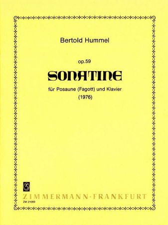 HUMMEL:SONATINE FUR POSAUNE OP.59