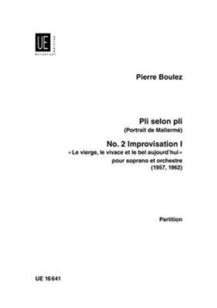 BOULEZ:IMPROVISATION NO.2 SCORE