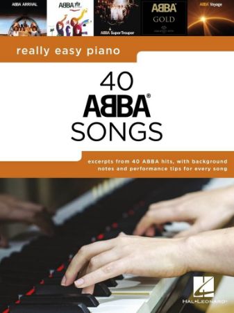 40 ABBA SONGS REALLY EASY PIANO