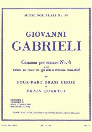 GABRIELI: CANZONA PER SONARE NO.4