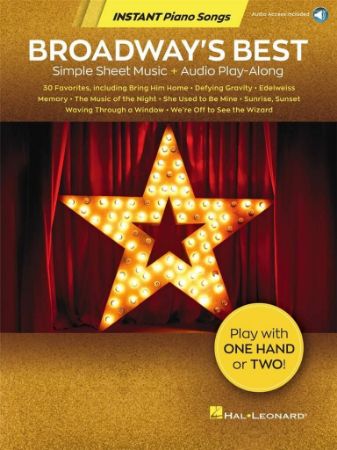 INSTANT PIANO SONGS BROADWAY'S BEST + AUDIO ACCESS