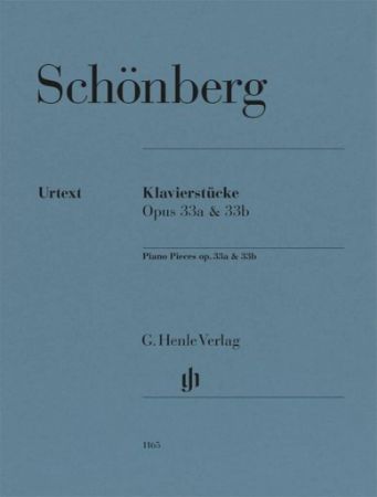 SCHONBERG:PIANO PIECES OP.33a & 33b FOR PIANO