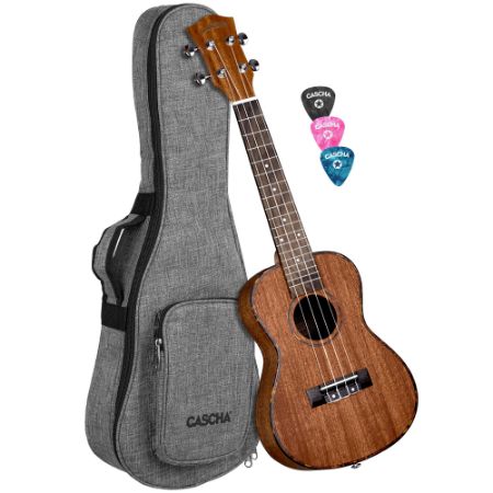 CASCHA Concert Ukulele Mahogany incl.bag HH 2035