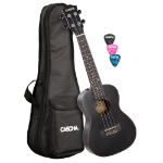 CASCHA Concert Ukulele Mahogany Black incl.bag HH 2300