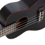 CASCHA Concert Ukulele Mahogany Black incl.bag HH 2300