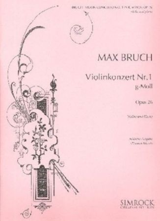 BRUCH: VIOLINKONZERT NR.1 G-MOLL OP.26 VIOLINE UND KLAVIER