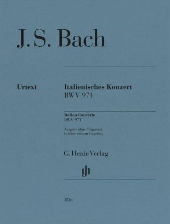 BACH J.S.:ITALIAN CONCERTO BWV 971 WITHOUT FINGERING PIANO