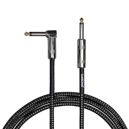 Cascha kitarski kabel 6m Guitar Cable (6,3 mm Straight Jack / 6,3 mm Angled Jack