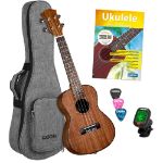 CASCHA Concert Ukulele Mahogany Set HH 2036