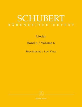 SCHUBERT:LIEDER LOW VOICE AND PIANO VOL.6