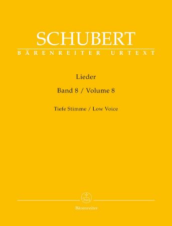 SCHUBERT:LIEDER LOW VOICE AND PIANO VOL.8