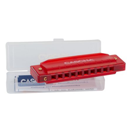 CASCHA ustna hamonika Fun Blues Harmonica Red HH 2273