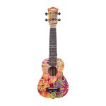 CASCHA Soprano Ukulele Flowers incl.bag HH 2603