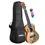 CASCHA Concert Ukulele Leafy incl.bag HH 2606