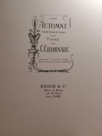 CHAMINADE:AUTOMNE OP.35 PIANO