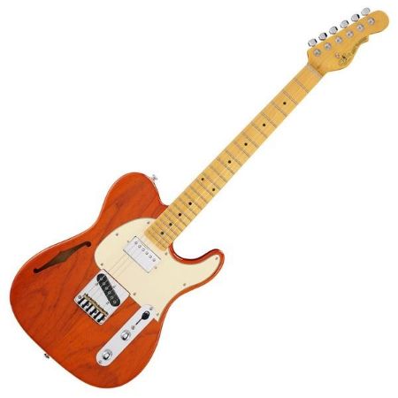 G&L ELEKTRIČNA KITARA G&L Tribute ASAT Classic Bluesboy Semi-Hollow Clear Orange