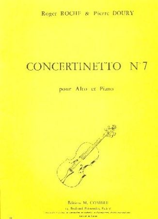 ROCHE/DOURY:CONCERINETTO NO.7 POUR ALTO ET PIANO