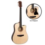 CASCHA akustična kitara Stage Series Dreadnought Guitar with Spruce Top incl.bag