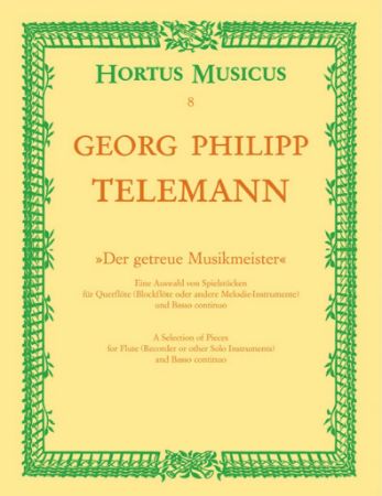 TELEMANN:DER GETREUE MUSIKMEISTER FOR FLUTE(RECORDER OR OTHER SOLO INS.)