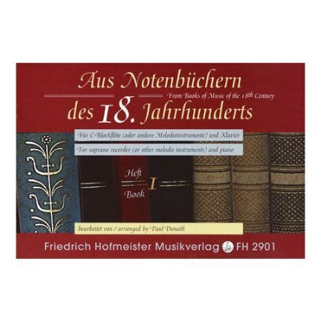 AUS NOTENBUCHERN DES 18.JAHRHUNDERTS FOR SOPRANO RECORDER