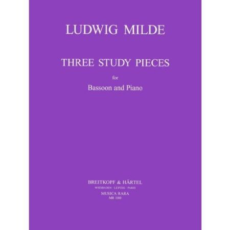 MILDE:THREE STUDY PIECES FOR BASSOON AND PIANO