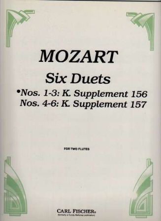 MOZART:SIX DUETS NOS.1-3 K156 OP.75 FOR TWO FLUTES